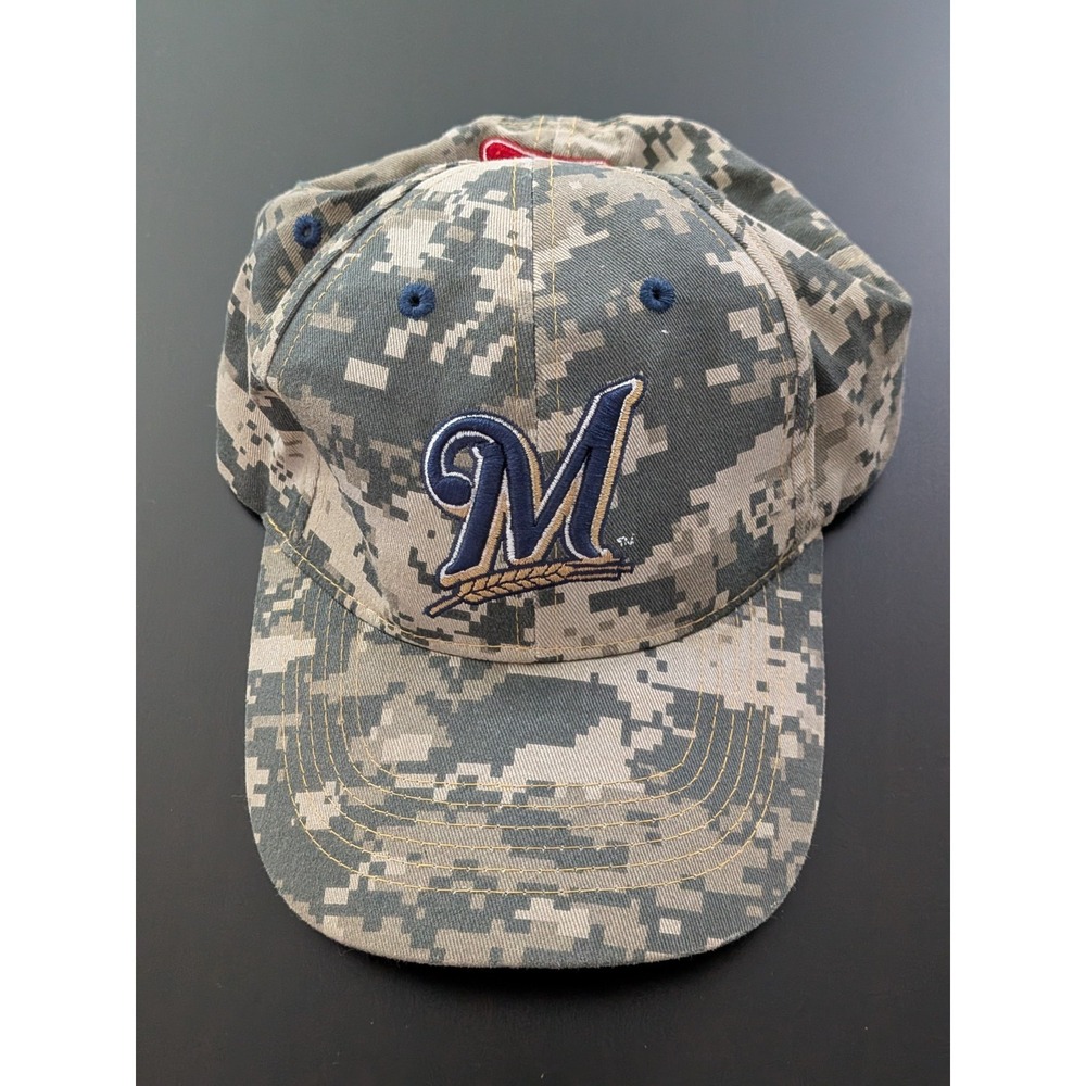 Miller High Life Camo Baseball Hat‎ Strapback OSFM Melonwear